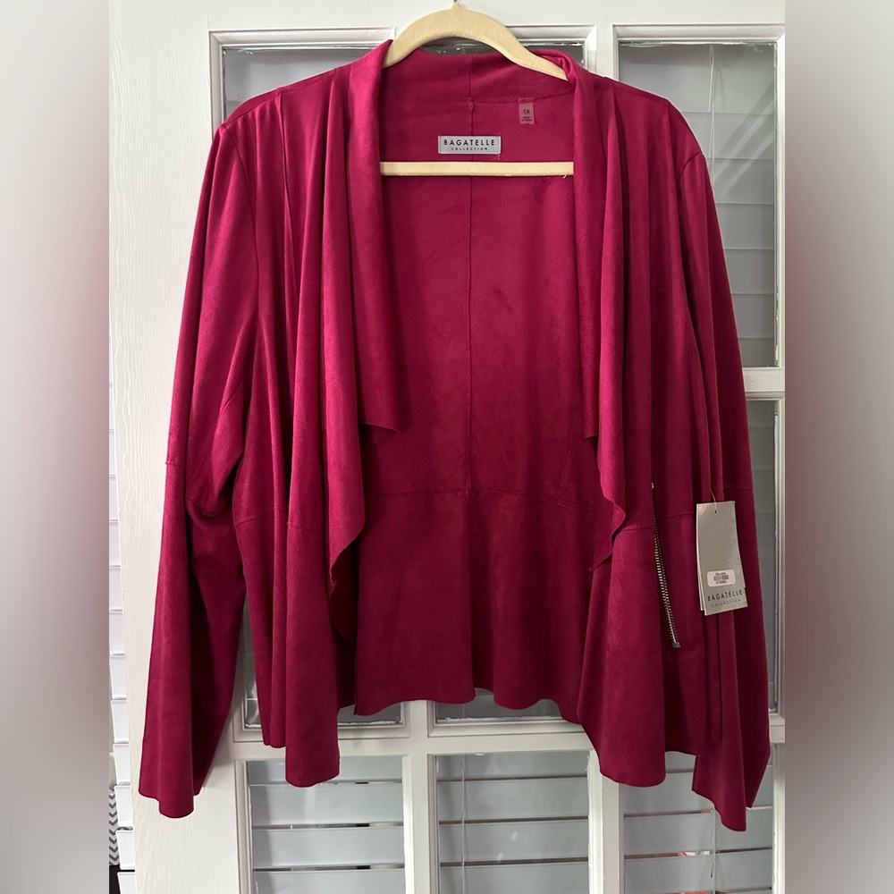 Bagatelle Women's Magenta Jacket NWT